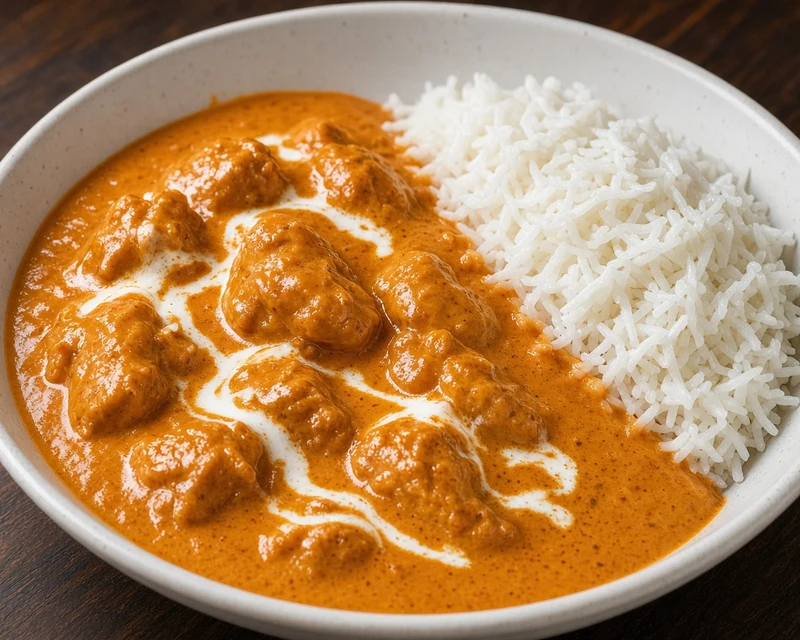 Butter chicken in downtown Calgary, AB - Aroma Of India on Macleod Trail SE