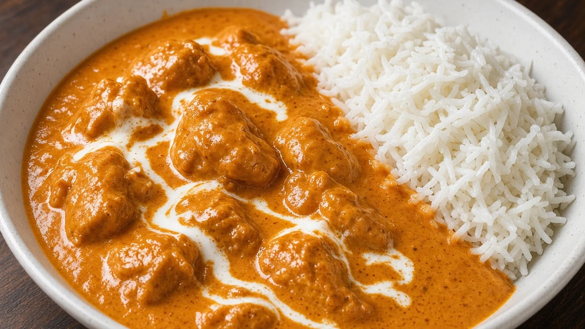 Butter Chicken at Aroma Of India, Indian restaurant on Macleod Trail SE, downtown Calgary