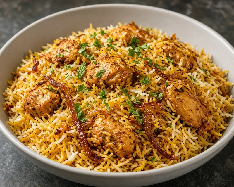 Boneless Chicken Biryani at Aroma Of India in downtown Calgary